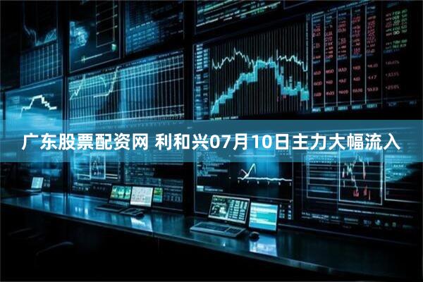 广东股票配资网 利和兴07月10日主力大幅流入